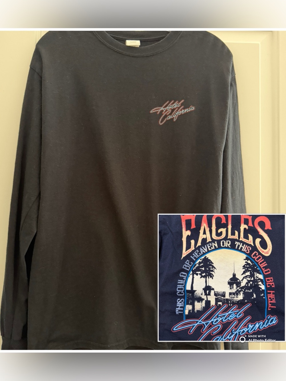 Eagles Hotel California 2022 Nashville Concert Long Sleeve Tee